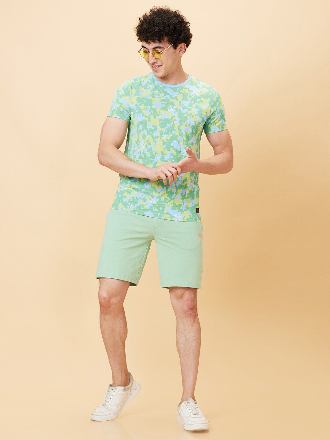 Being Human Geometric Printed Short Sleeves T-shirt