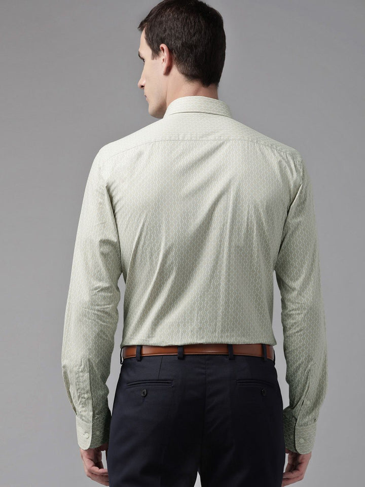 Park Avenue Slim Fit Printed Pure Cotton Formal Shirt