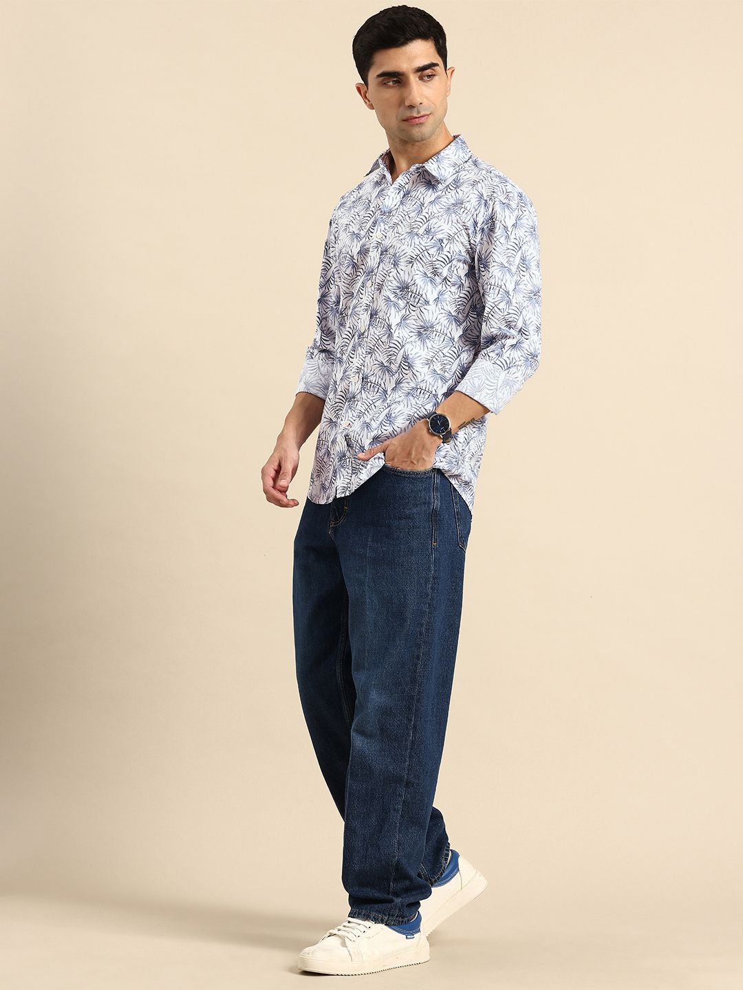Being Human Tropical Printed Pure Cotton Casual Shirt