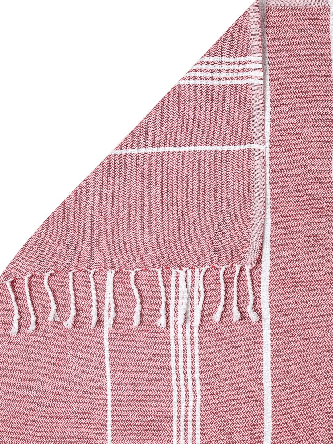 KLOTTHE Unisex Set Of 4 Striped 233 GSM Bath Towels