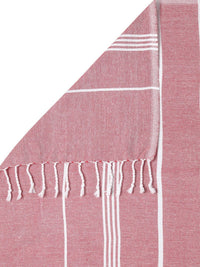 KLOTTHE Unisex Set Of 4 Striped 233 GSM Bath Towels