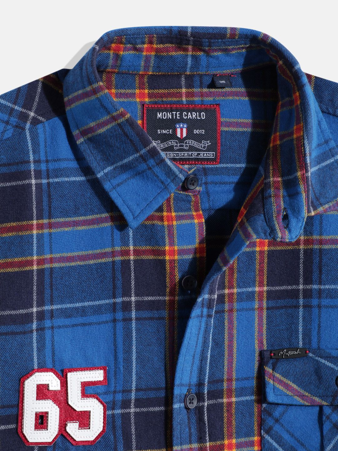 Monte Carlo Boys Tartan Checked Casual Smart Fit Shirt