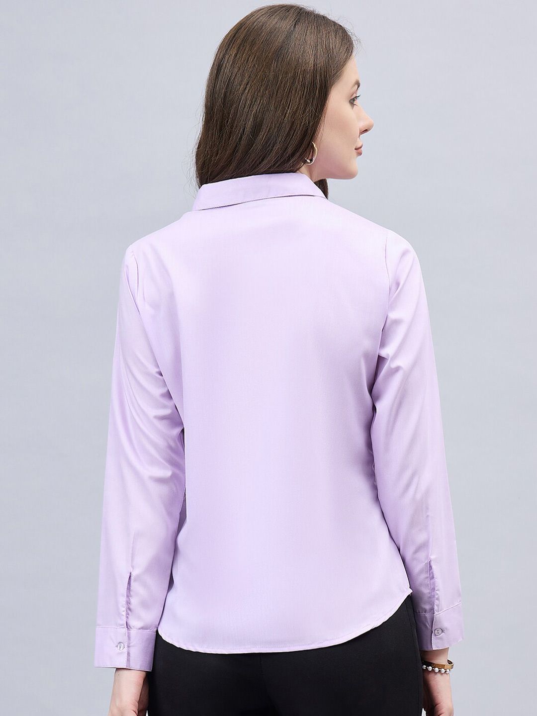 Style Quotient Women Smart Spread Collar Formal Shirt