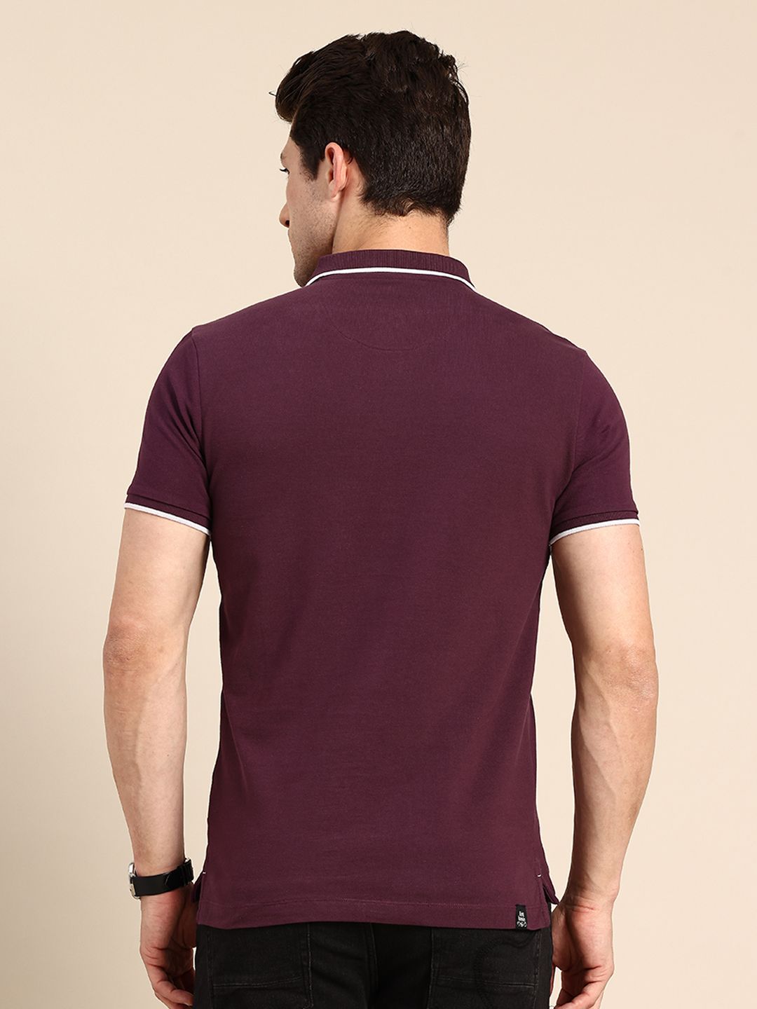 Being Human Pure Cotton Polo Collar T-shirt