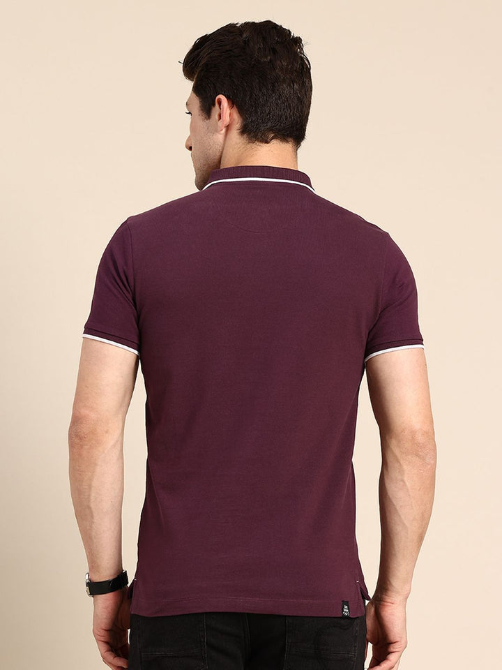 Being Human Pure Cotton Polo Collar T-shirt