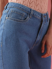 DressBerry Women Boyfriend Fit High-Rise Light Fade Stretchable Jeans