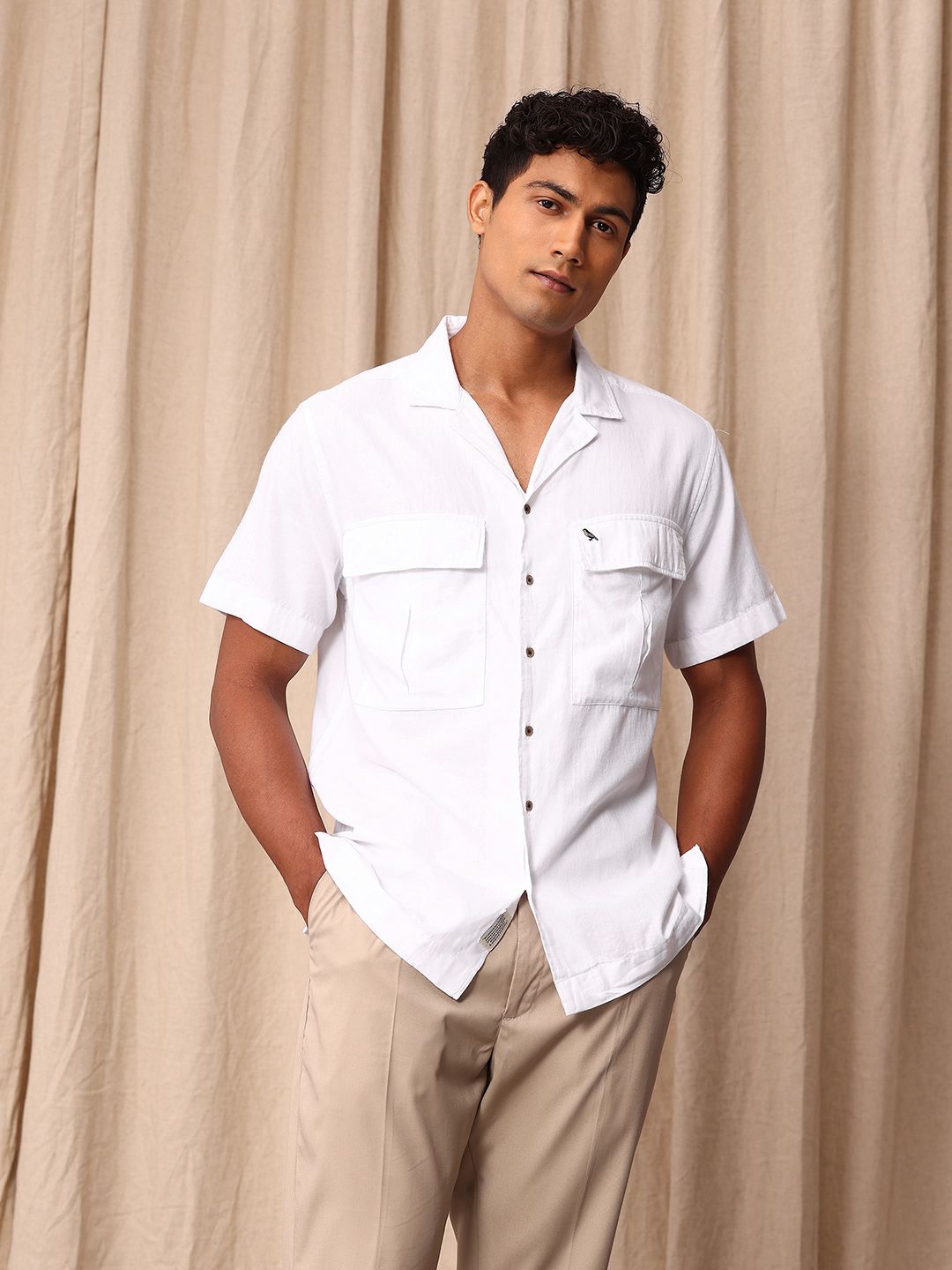 Mr Bowerbird Pure Cotton Liberal Fit Casual Shirt