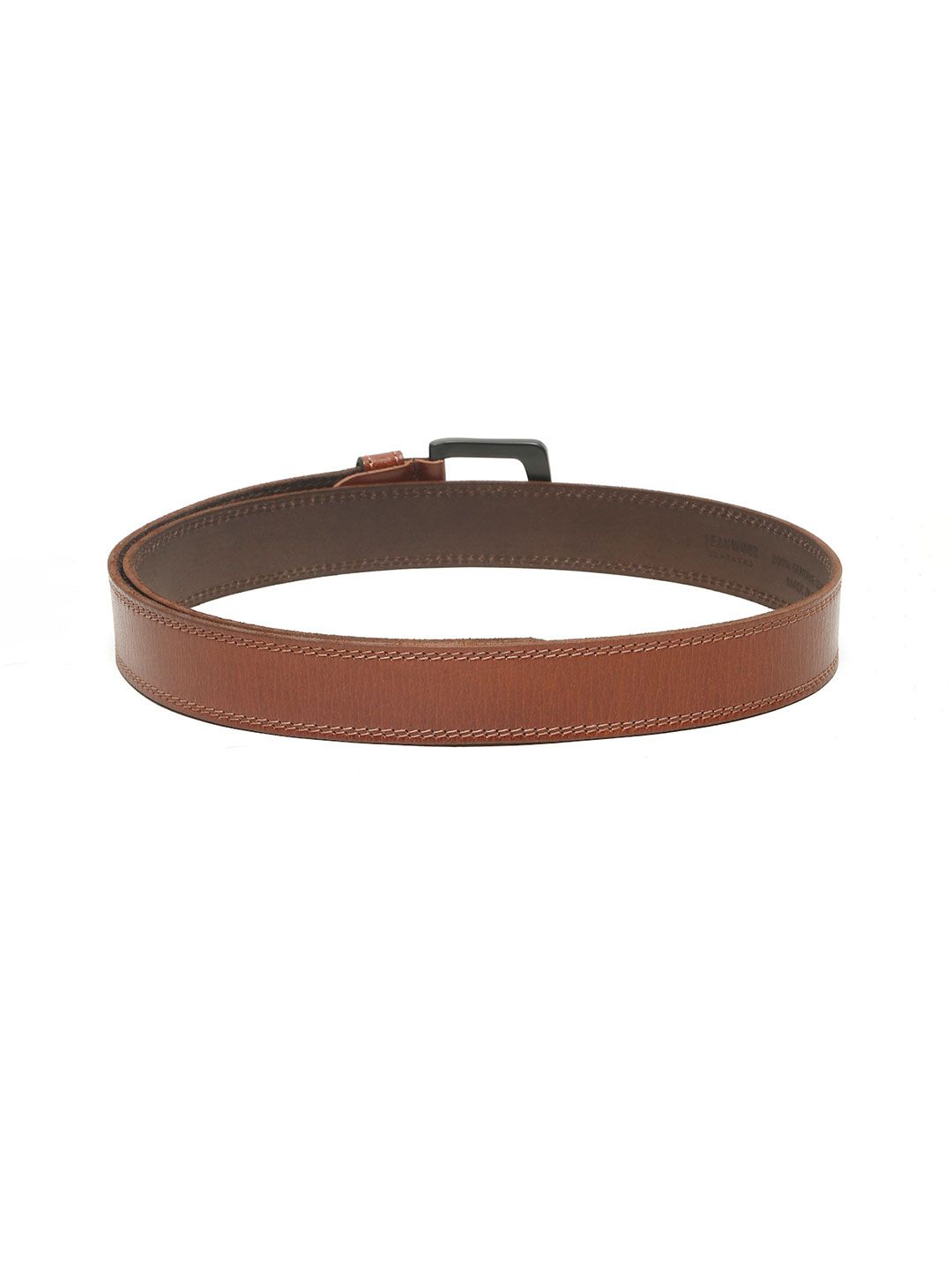 Teakwood Leathers Men Textured Leather Belt