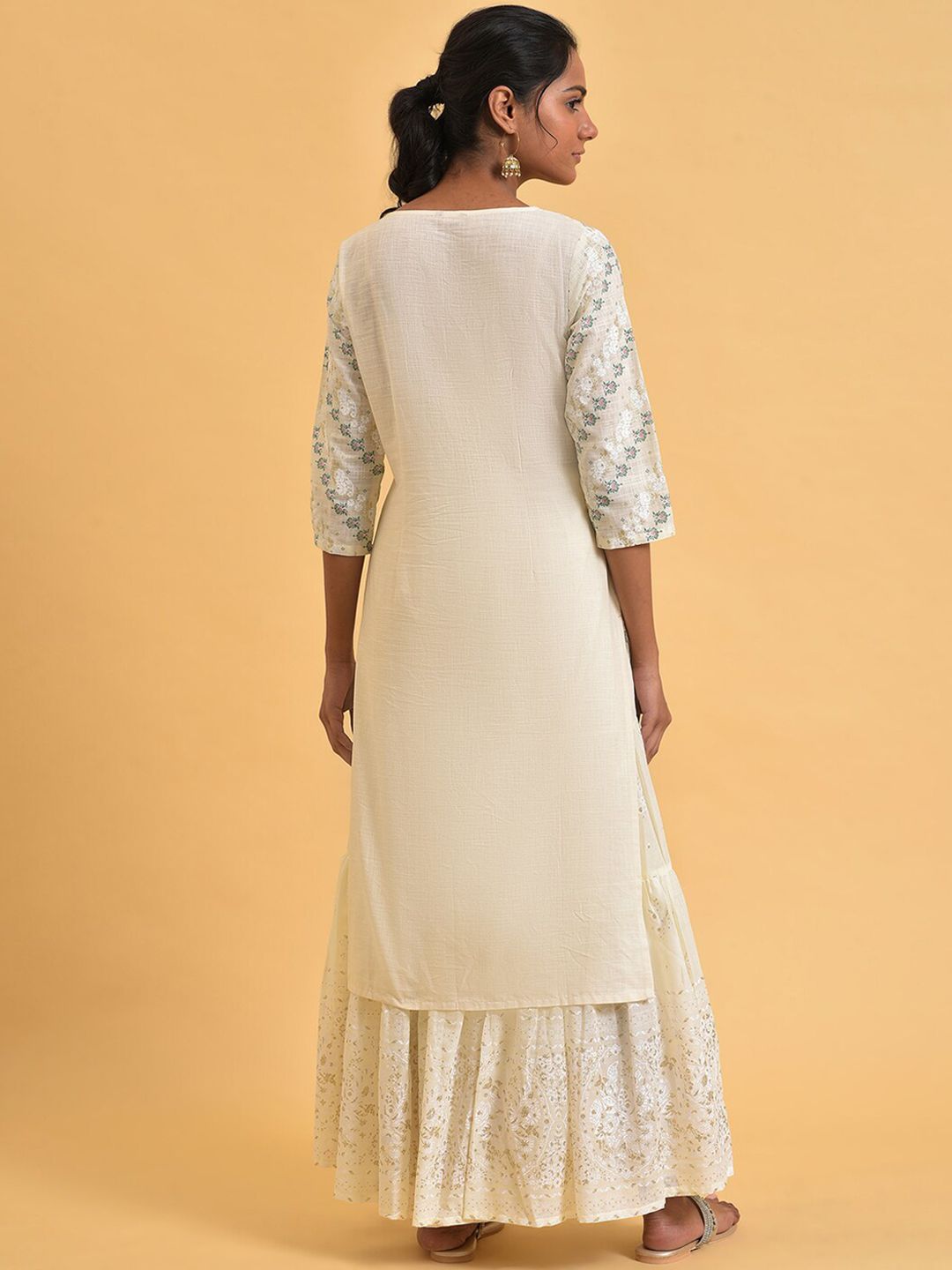 W Women Ethnic Motifs Printed Pure Cotton Kurta