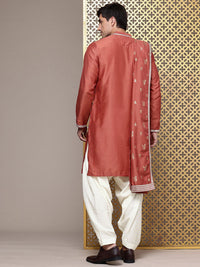 House of Pataudi Regular Jashn Kurta with Patiala & Dupatta