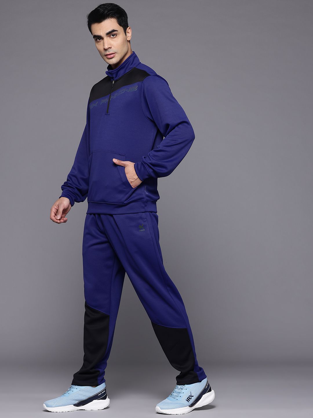 HRX by Hrithik Roshan Colourbocked Rapid Dry Running Tracksuits