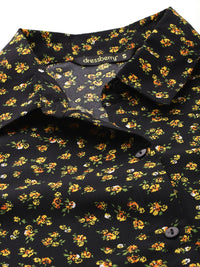 DressBerry Opaque Printed Bell Sleeves Casual Shirt