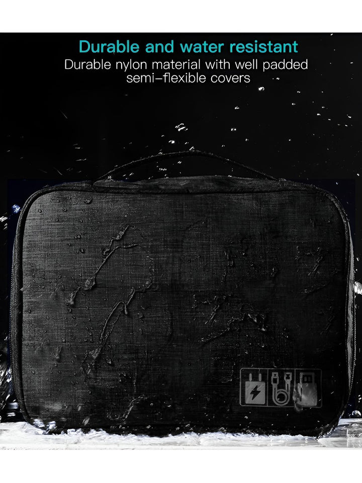 Cortina Black Water Resistant Pouch Electronics Accessories Organizer