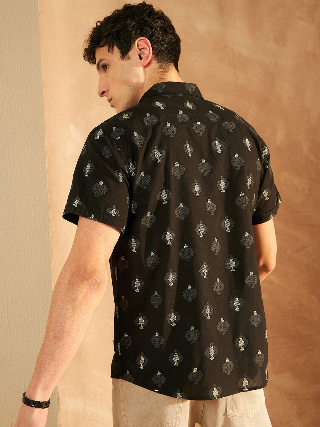 DENNISON Block Printed Lightweight Casual Shirt