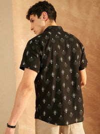 DENNISON Block Printed Lightweight Casual Shirt