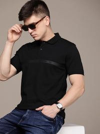 T-Shirt Kapas Polo Sambungan Perancis