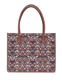 ZOUK Floral Printed Structured Handheld Bag