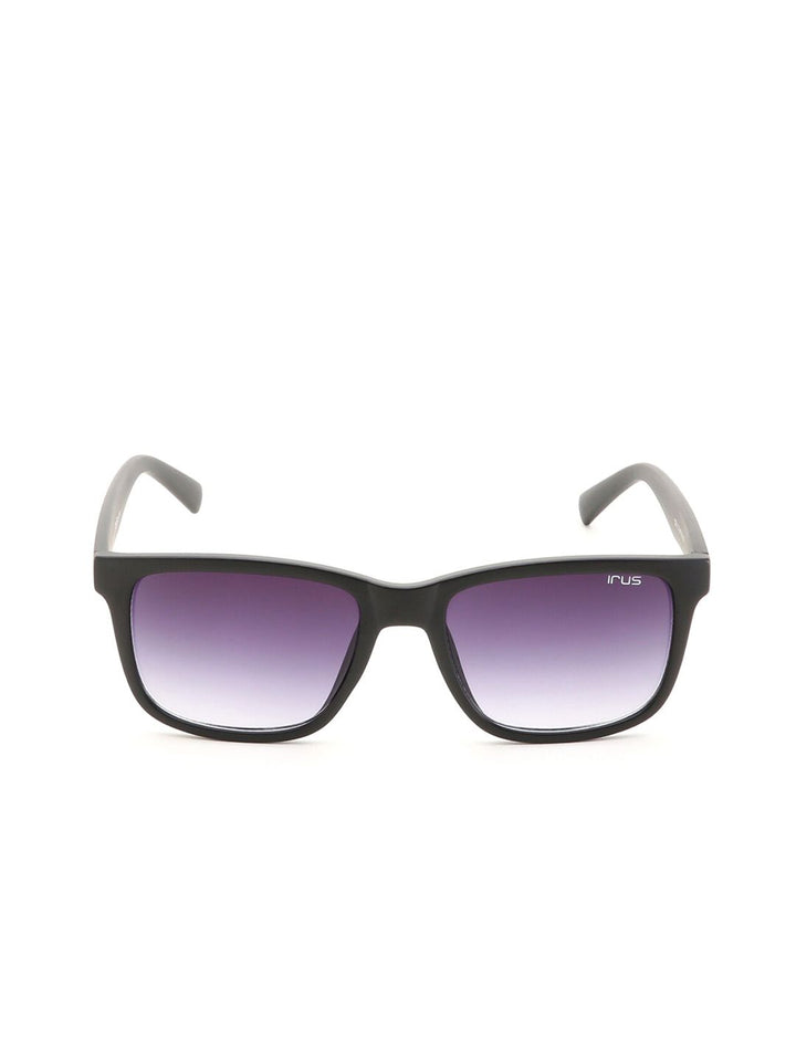 Irus oleh Idee Unisex Lens & Cermin mata hitam persegi dengan lensa terlindung UV