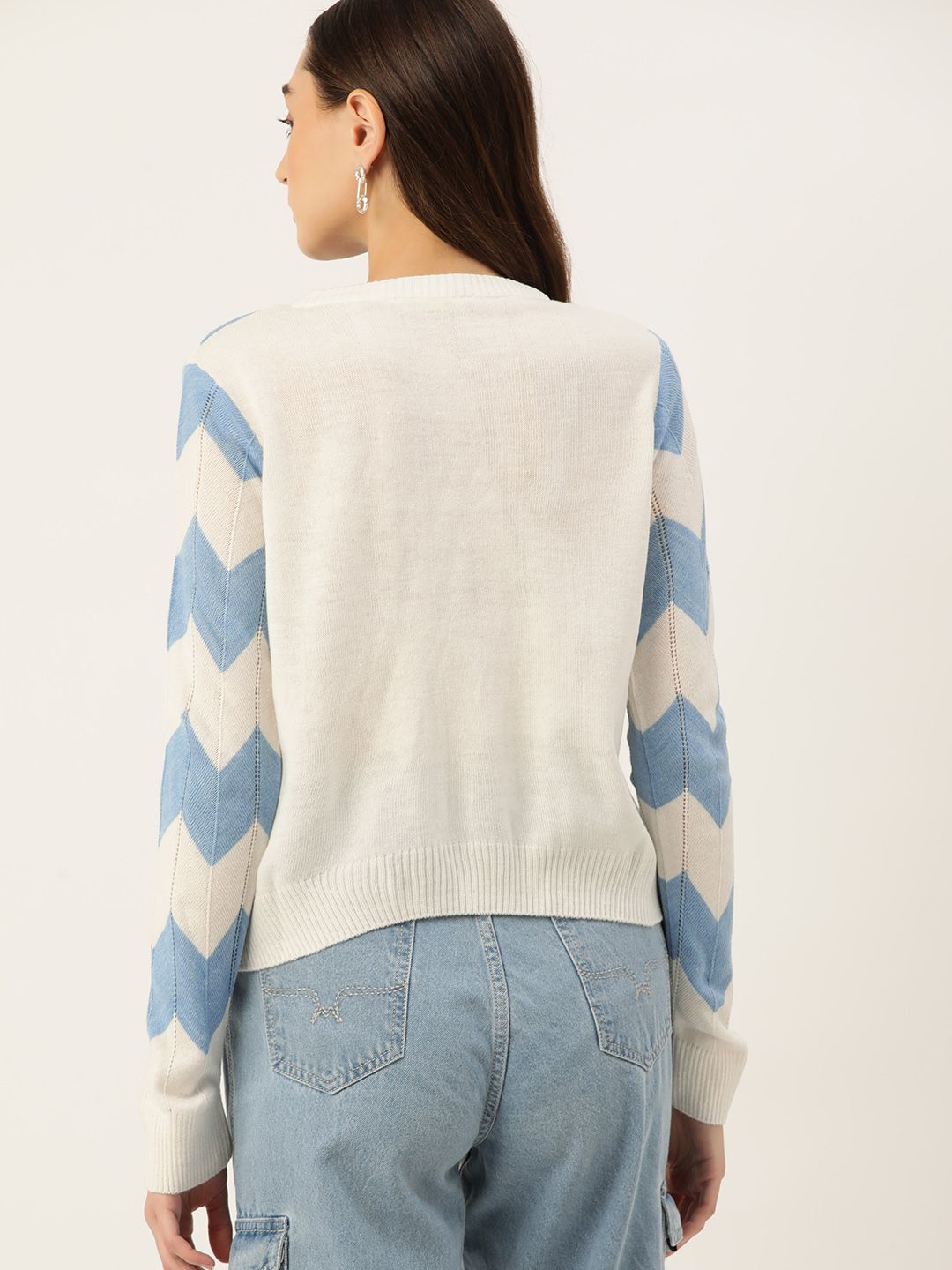 DressBerry Women Acrylic Chevron Patterned Pullover