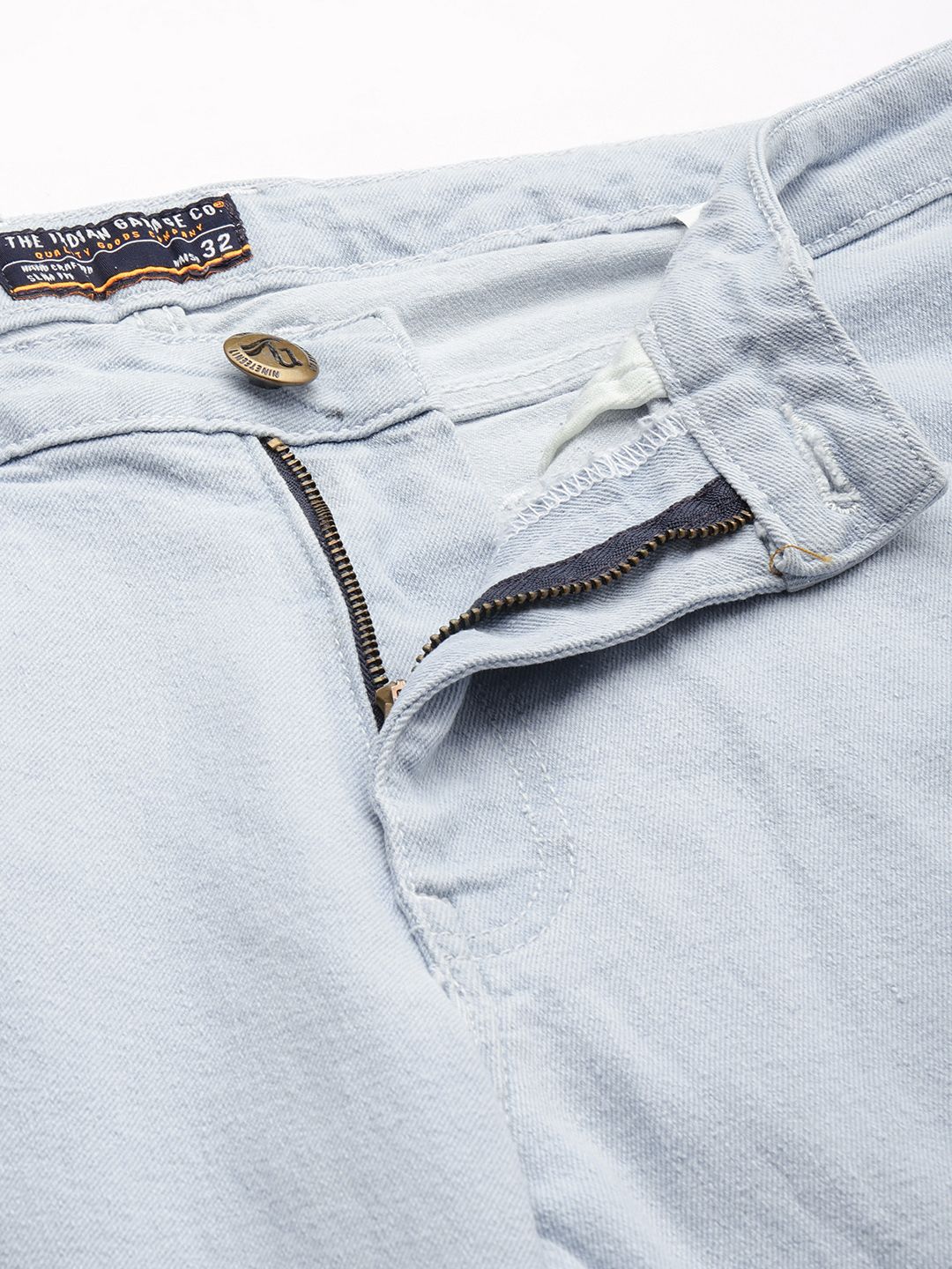 The Indian Garage Co Men Blue Carrot fit Fit Stretchable Jeans