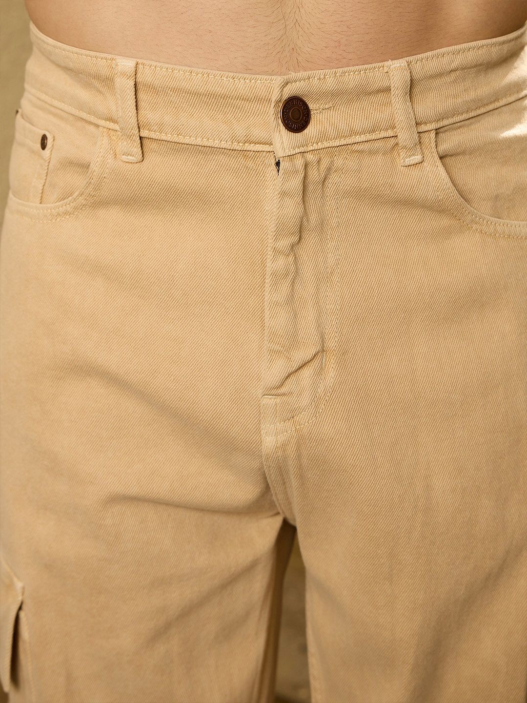 DENNISON Korean Baggy Fit Cargo Jeans