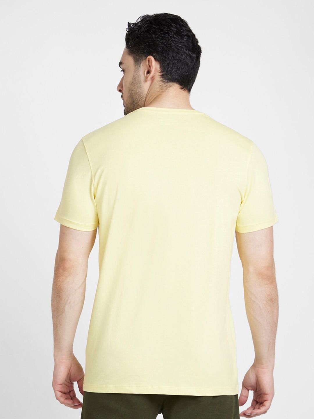 SPYKAR Geometric Printed Slim Fit Cotton T-shirt