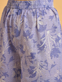 W Floral Printed Pure Cotton Kurta with Palazzos