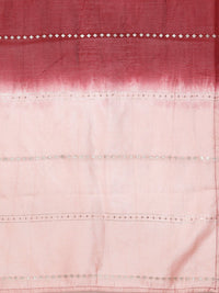 Varanga Women Maroon Ethnic Motifs Embroidered Kurta with Trousers & Dupatta