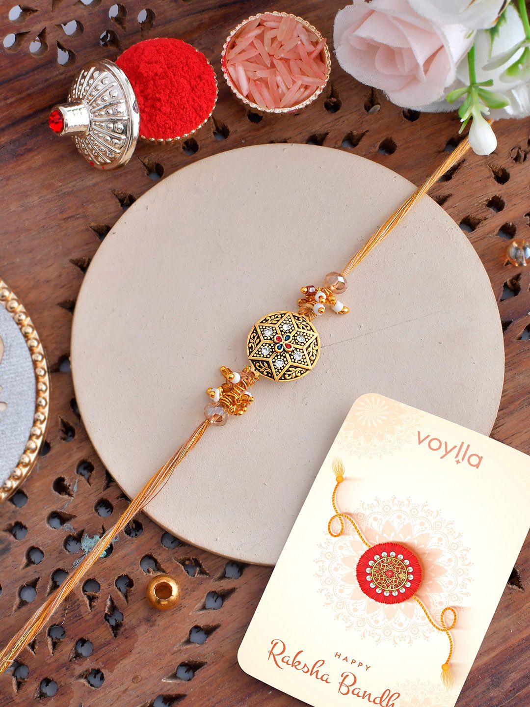 Voylla Men Enamelled Thread Rakhi