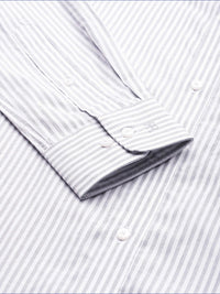 Raymond Opaque Striped Pure Cotton Formal Shirt