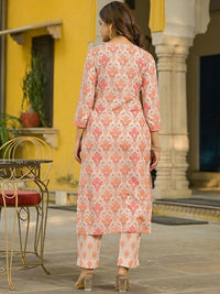 KALINI Women Floral Printed Regular Kurta with Trousers & With Dupatta