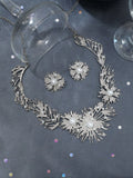 SOHI Silver-Plated Pearls-Studded Jewellery Set
