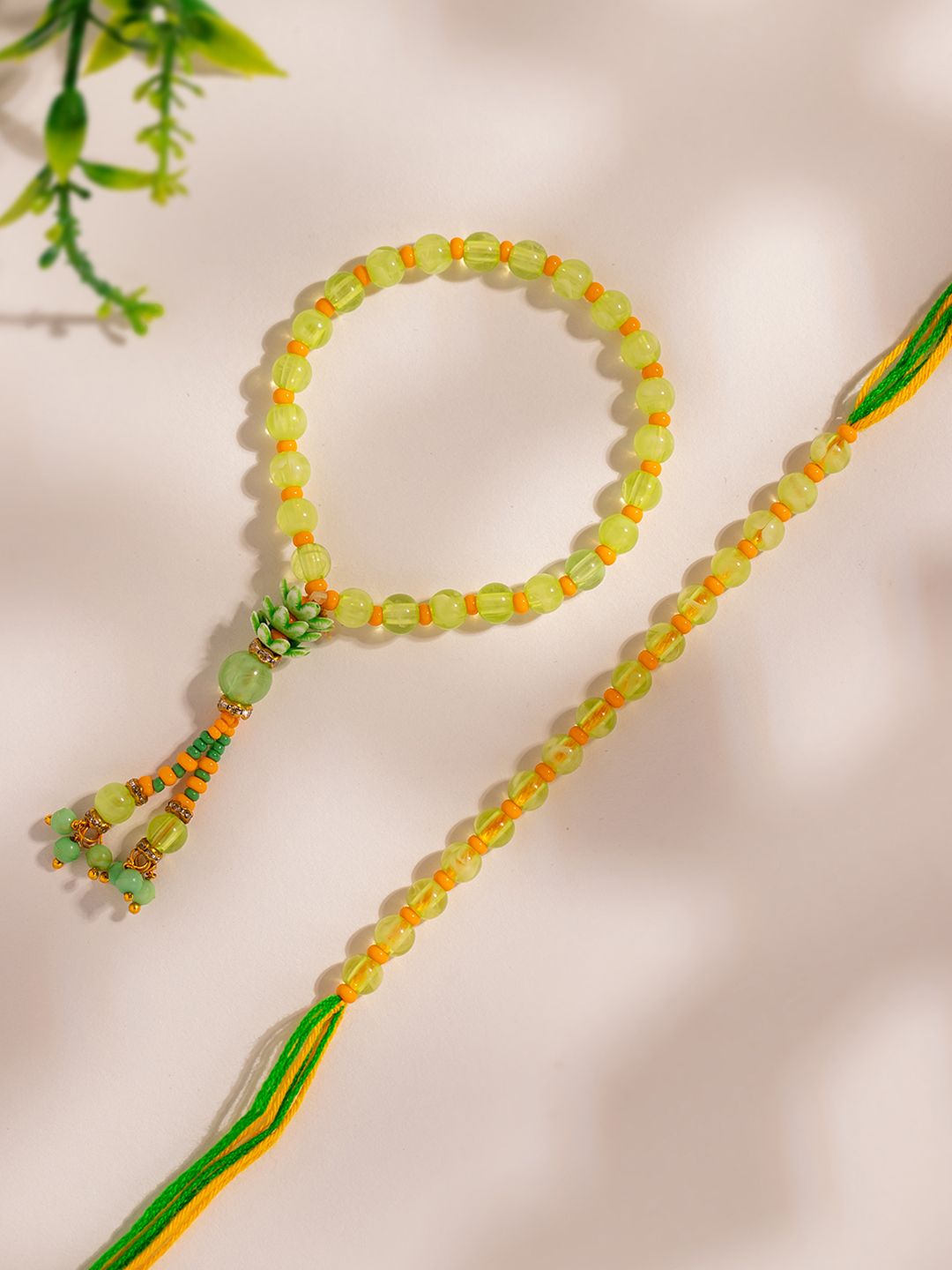 Voylla Sunshine Beaded Bhaiya Bhabhi Rakhi