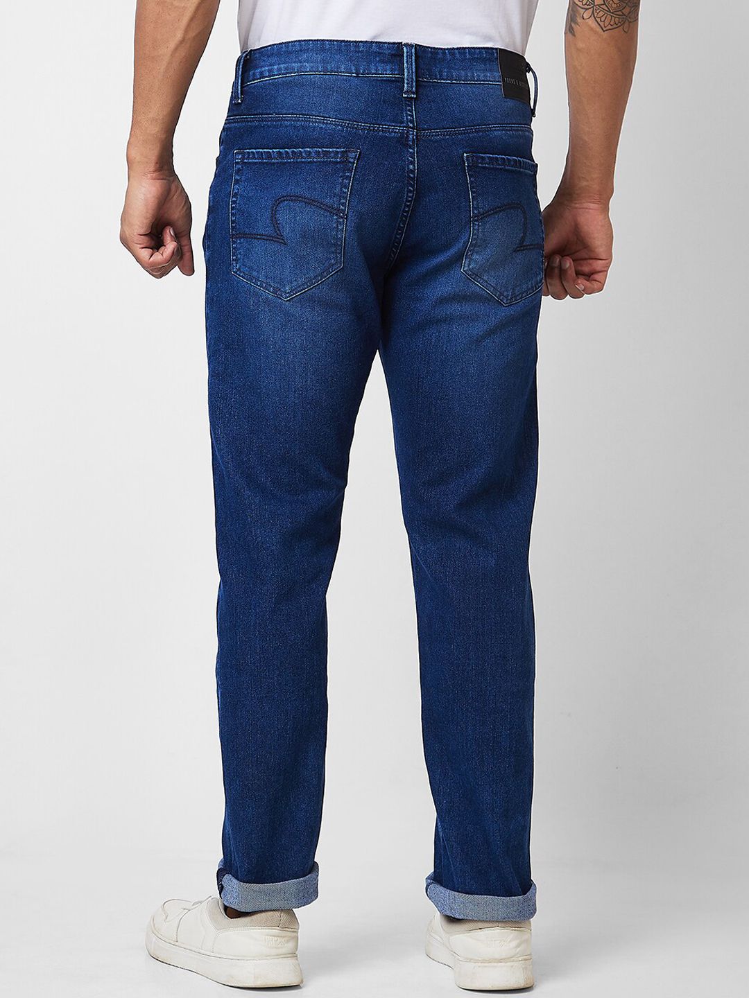 SPYKAR Men Relaxed Fit Light Fade Clean Look Cotton Jeans