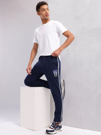 HRX by Hrithik Roshan Men Typography Print Lifestyle Track Pants with Side Stripes