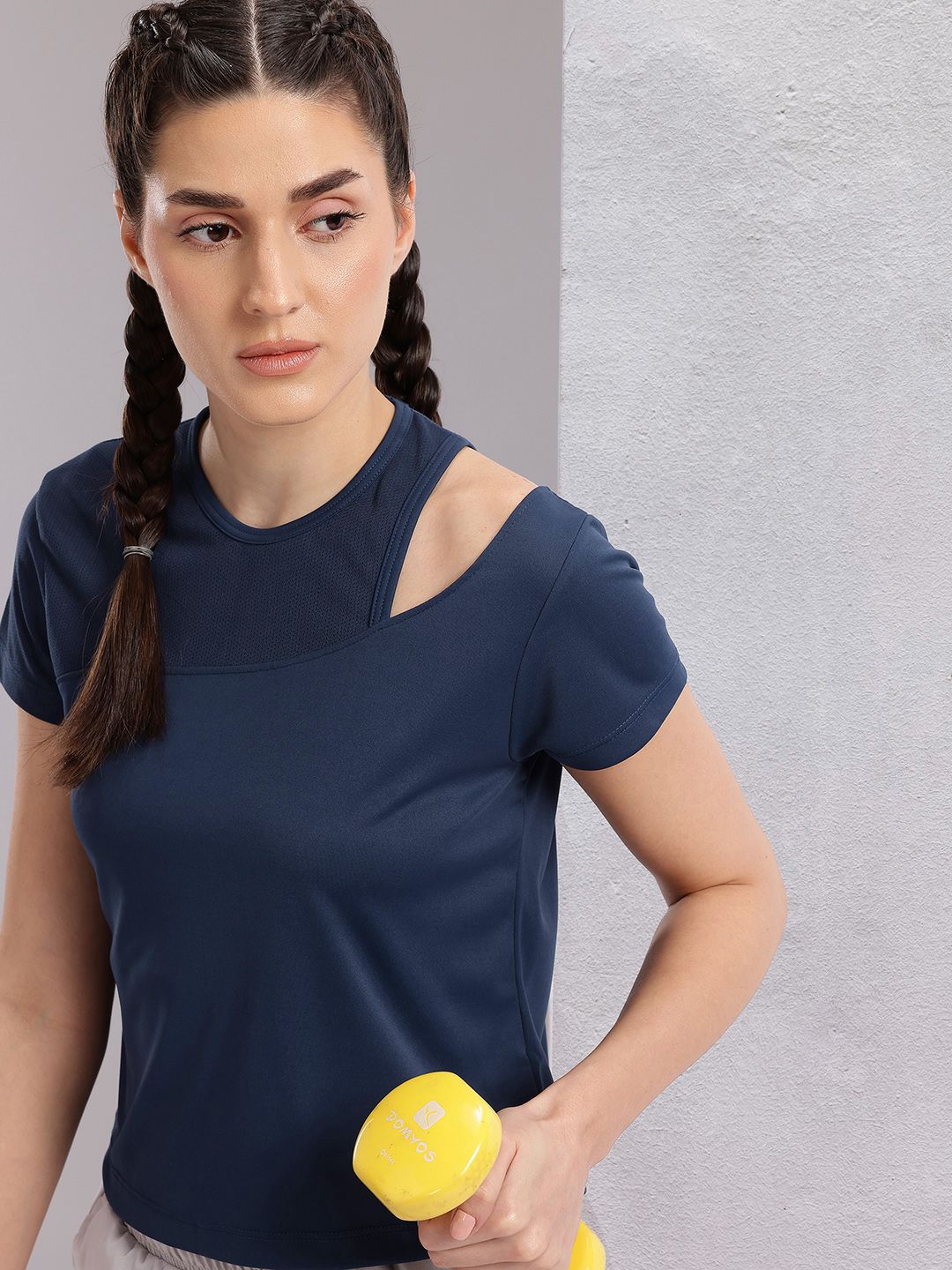 HRX by Hrithik Roshan Women Cut Outs Rapid-Dry Training T-shirt