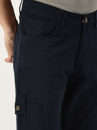 Thomas Scott Men Smart Slim Fit Mid-Rise Easy Wash Cargos