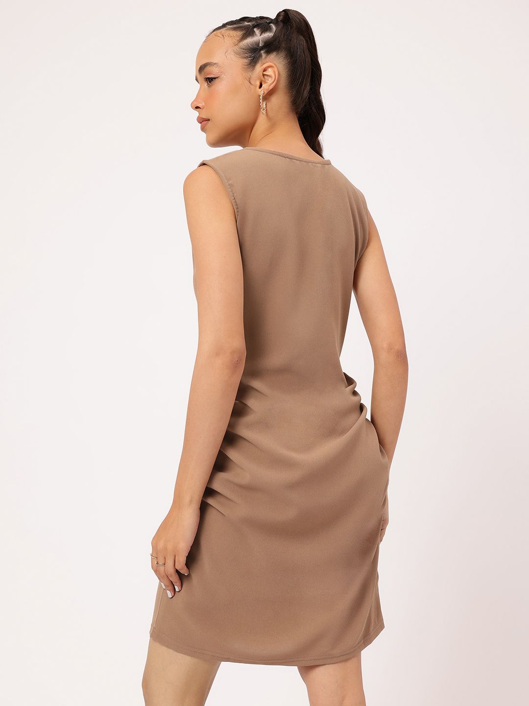DressBerry Sheath & Shine Ruched Mini Dress