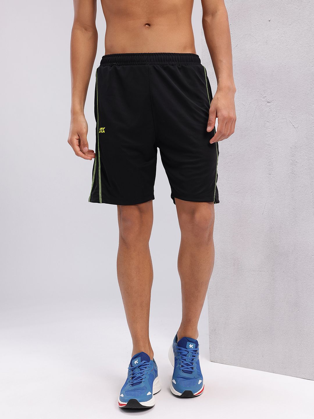 HRX by Hrithik Roshan Men Contrast Stitch Rapid-Dry Training Shorts