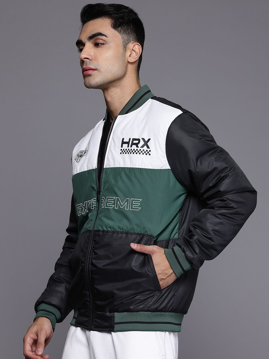 HRX by Hrithik Roshan Colourblocked Padded Jacket