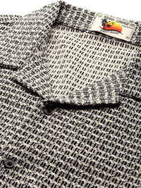 The Indian Garage Co Men Textured Open Weave Knitted Relaxed Fit Shirt
