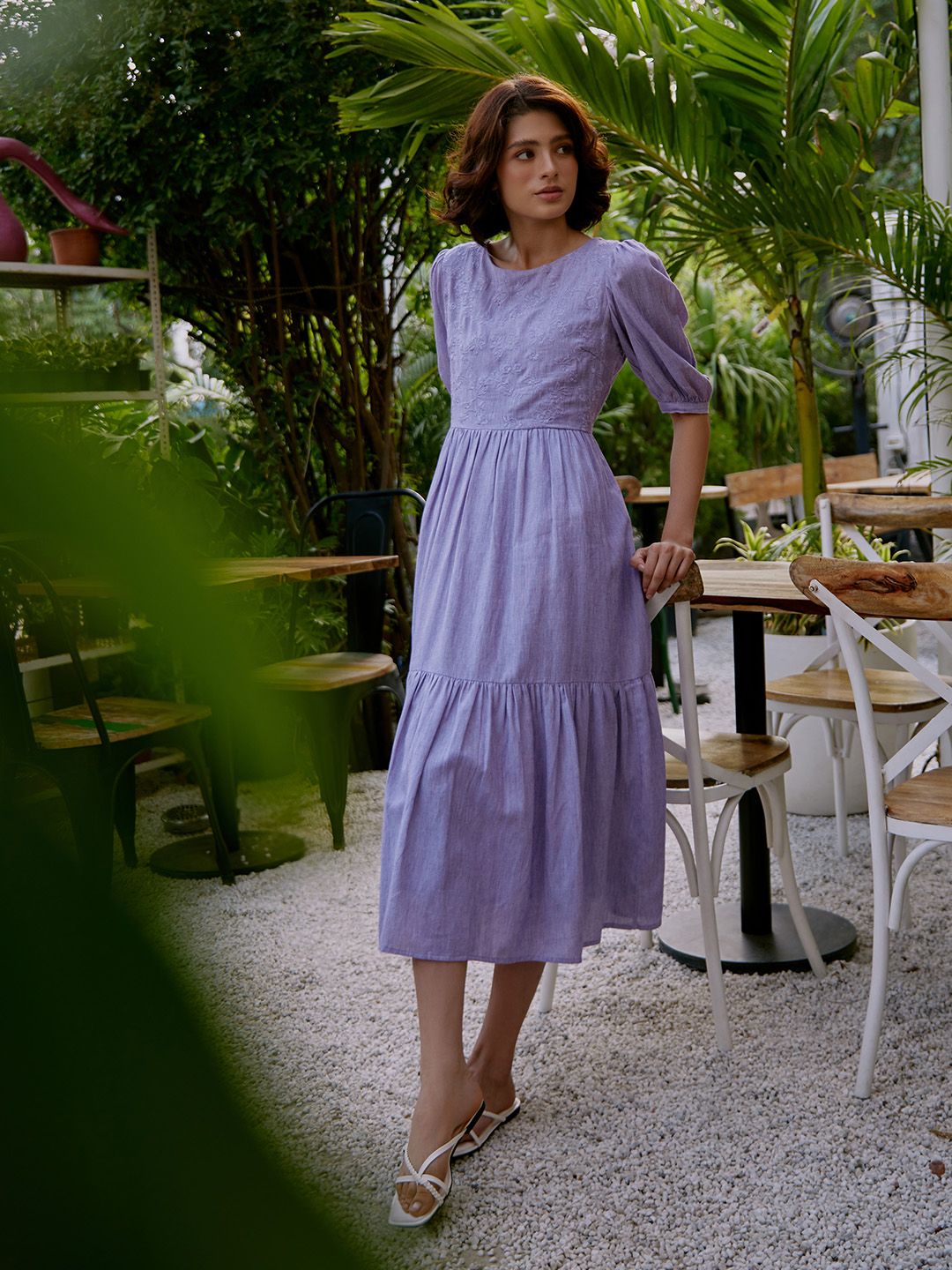 W Midi Cotton Dress