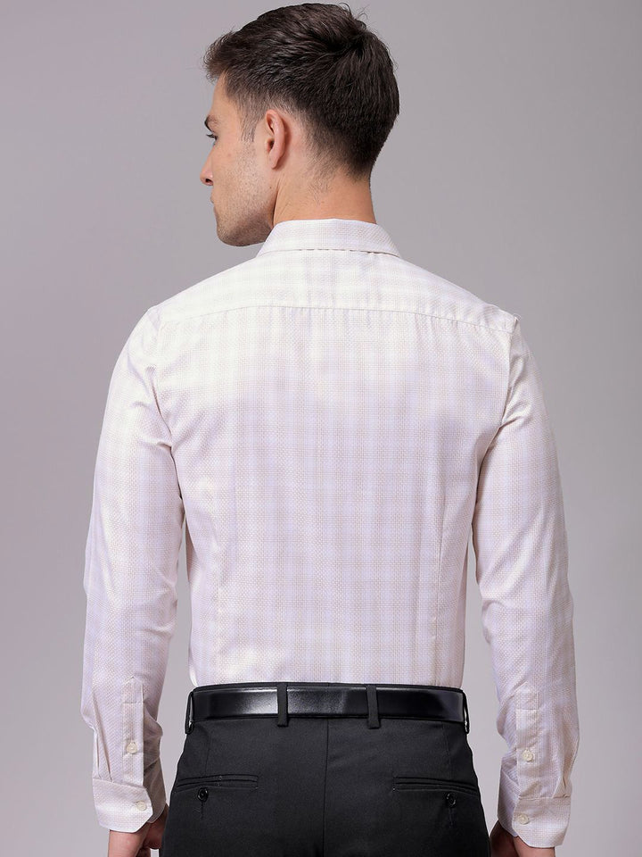 The Indian Garage Co. X Luxe Men Slim Fit Multi Stripes Opaque Striped Formal Shirt