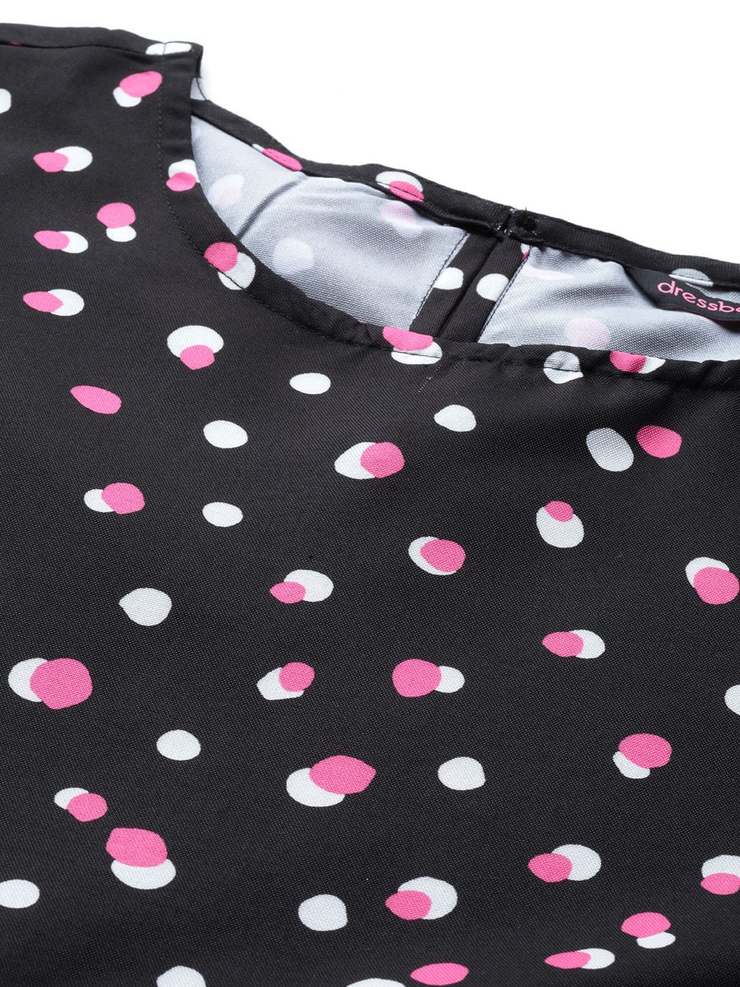 DressBerry Geometric Print Bell Sleeve Top