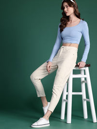 DressBerry Women Mom Fit Stretchable Jeans