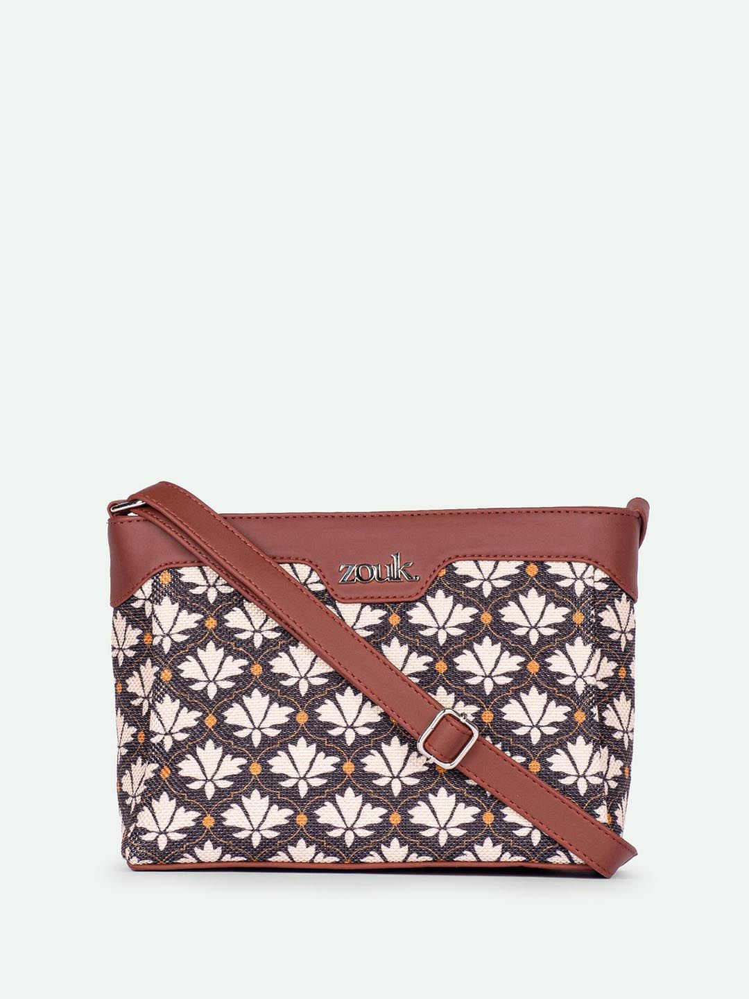 Zouk Bidri Kaiser Harmony Floral Printed Sling Sling Bag