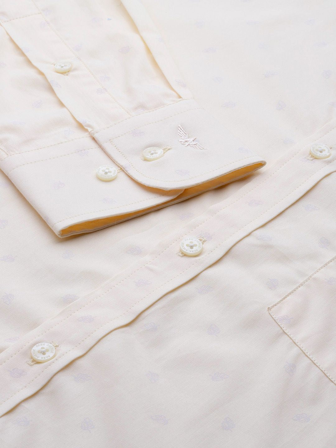 Park Avenue Slim Fit Printed Pure Cotton Formal Shirt