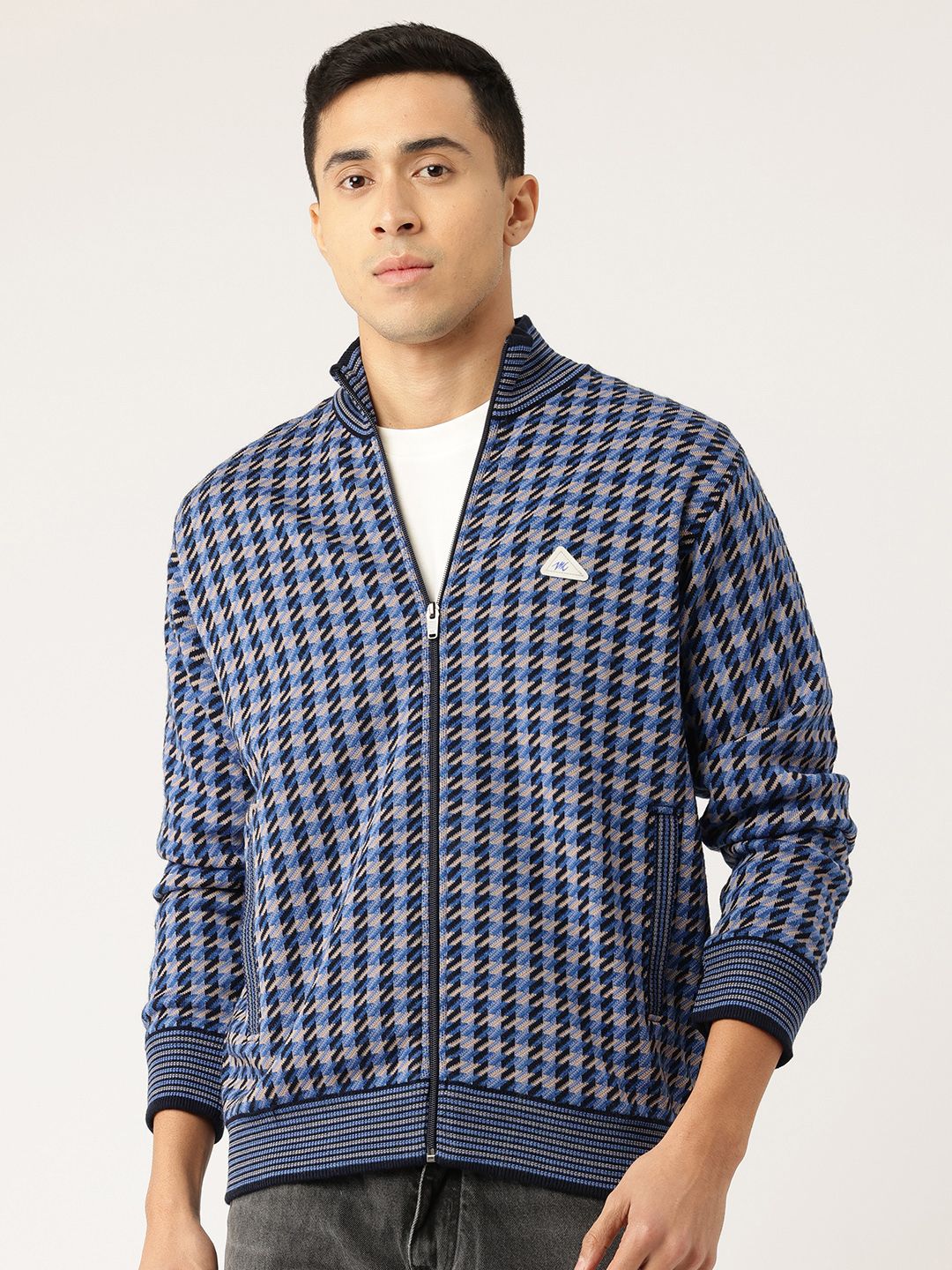 Monte Carlo Houndstooth Checked Tailored Jacket