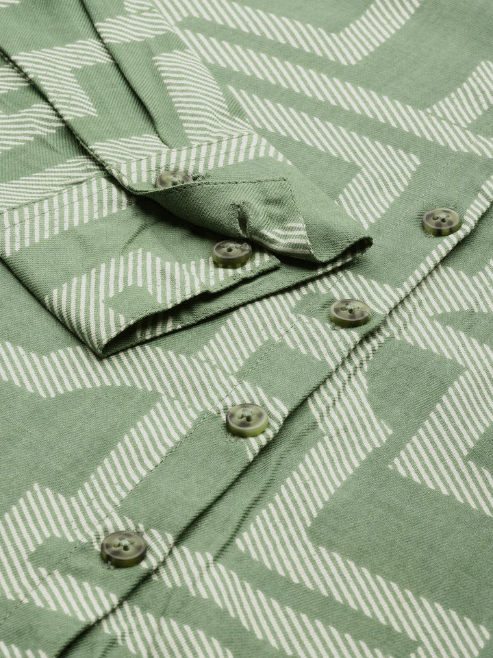 all about you Geometric Printed Casual Shirt