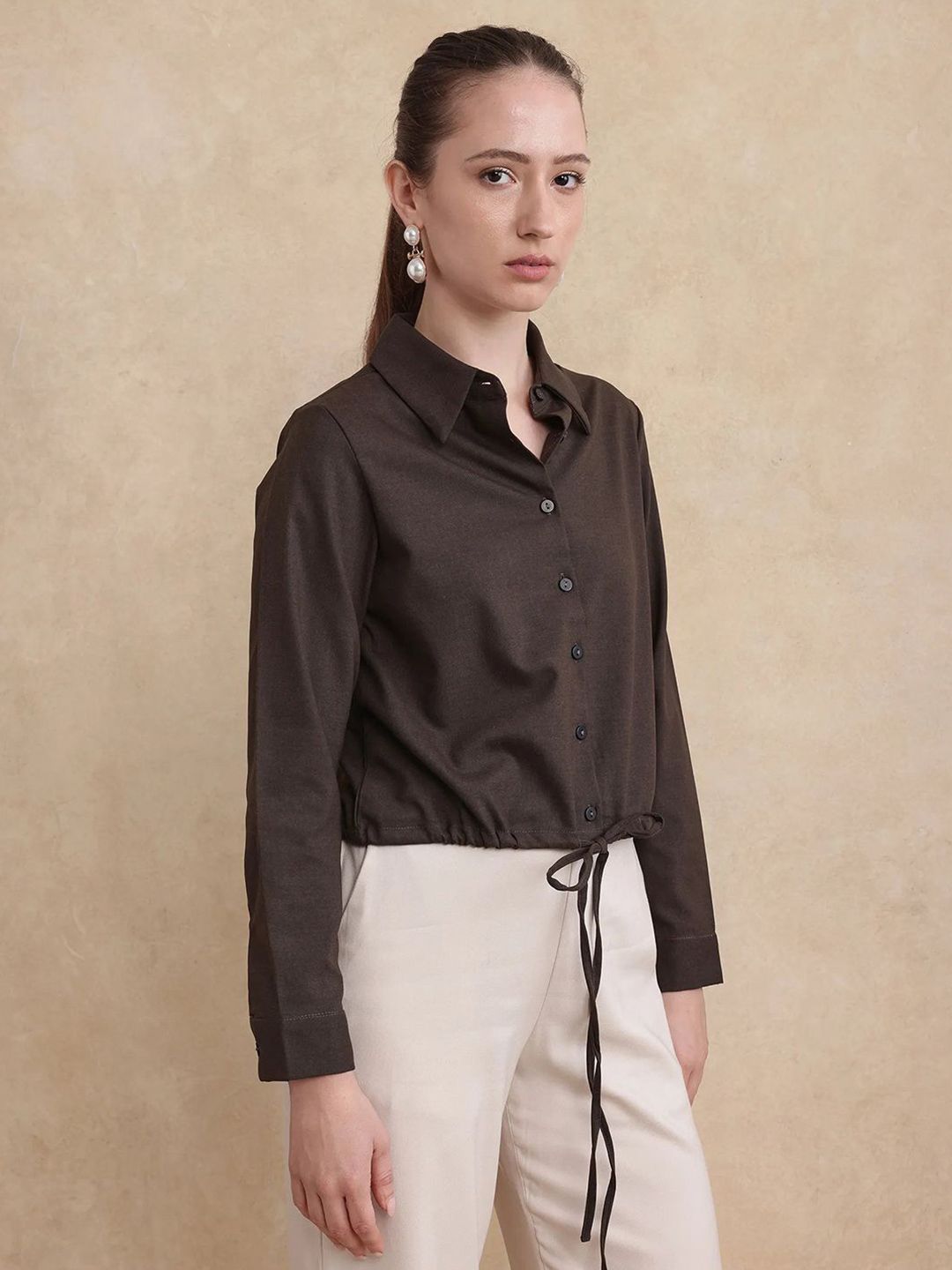 Rareism Women Shirt Shirt Shirt Style Tops